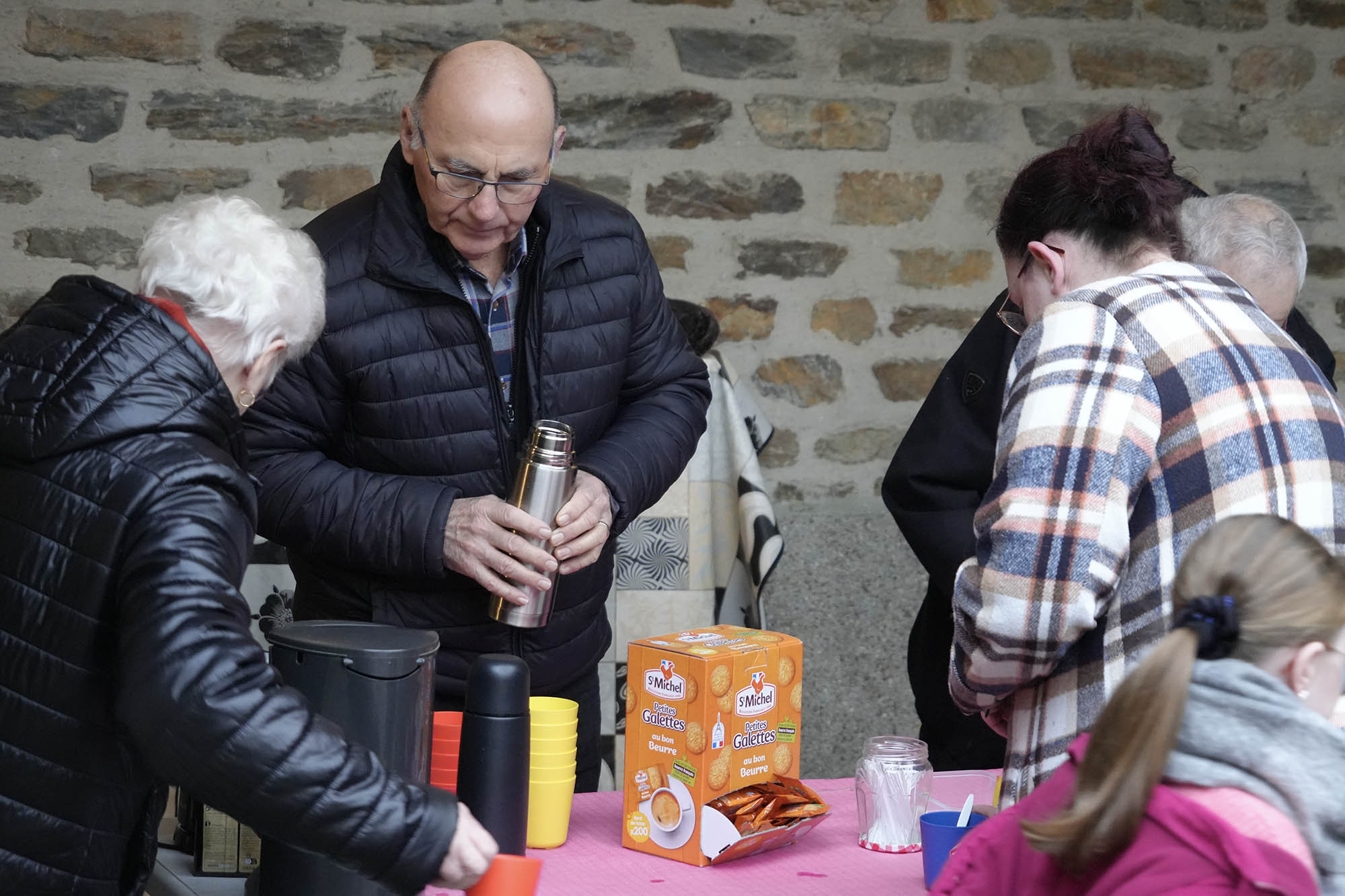 Briovère : accueil avec un café chaud 