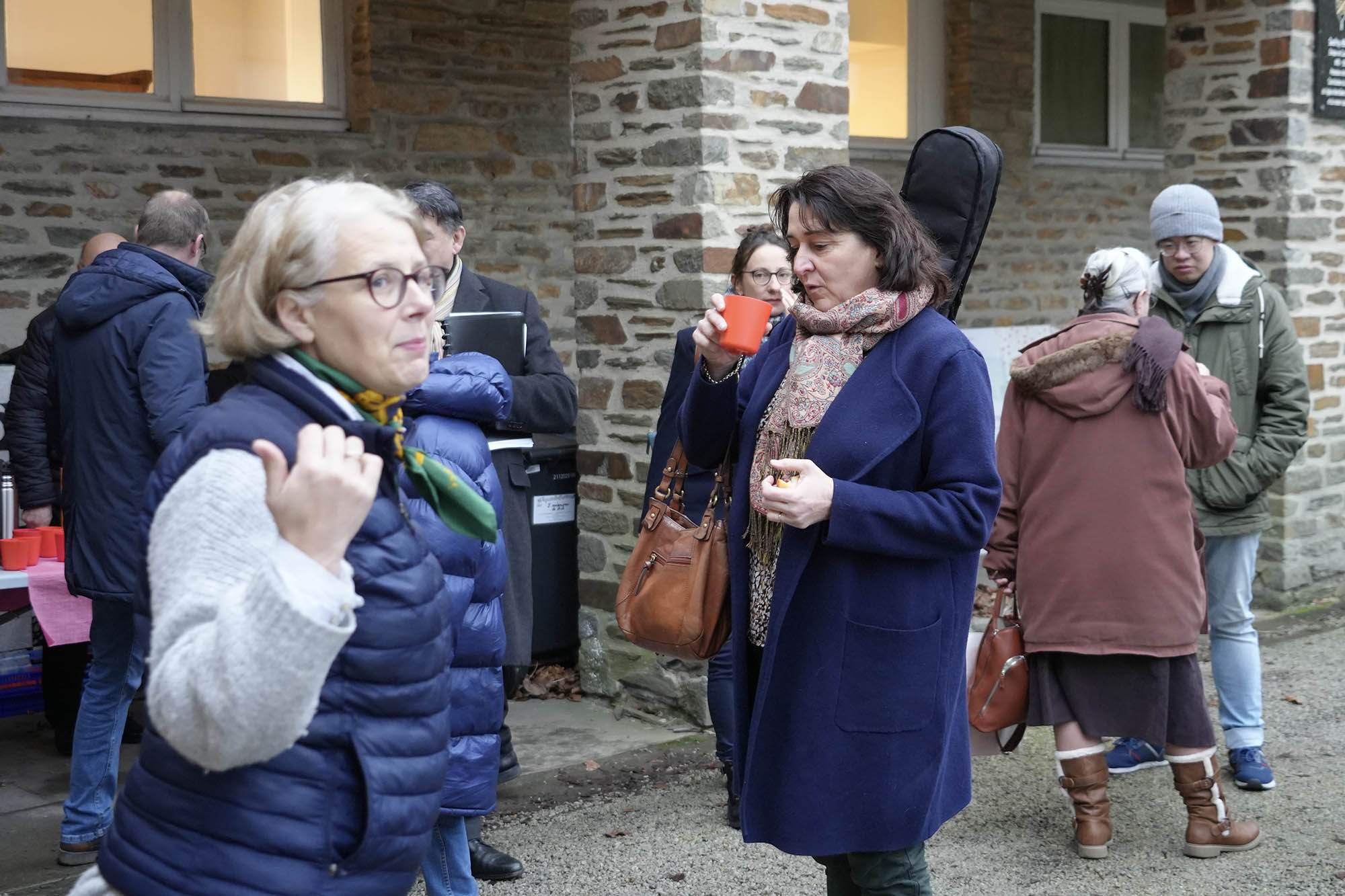 Briovère : accueil avec un café chaud 